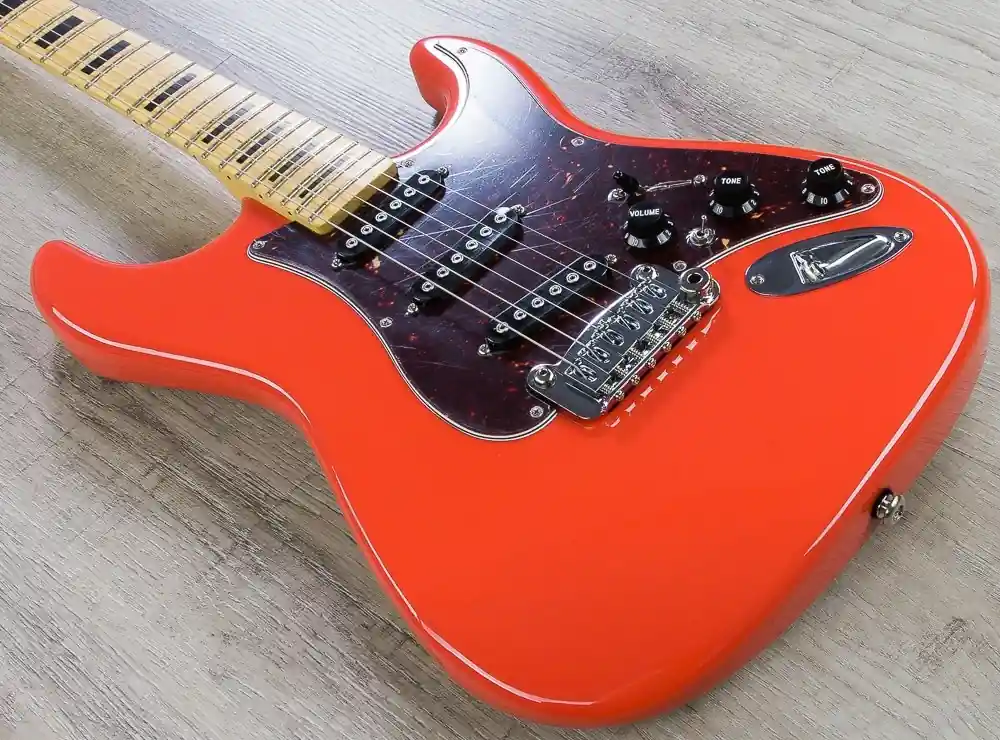Mega Sale G&L USA S-500 Electric Guitar, Hard Rock Maple Fingerboard, SSS, Hard Case - Fullerton Red