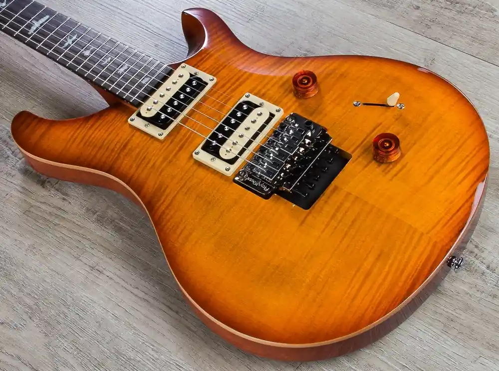Best Seller PRS Paul Reed Smith SE Floyd Custom 24 Electric Guitar with Gig Bag - Vintage Sunburst