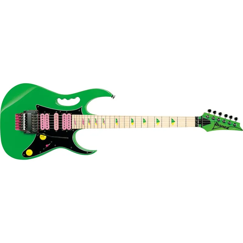 Exclusive Ibanez JEM777 LG Steve Vai Limited Edition Electric Guitar, Maple Fretboard, Hard Case - Loch Ness Green