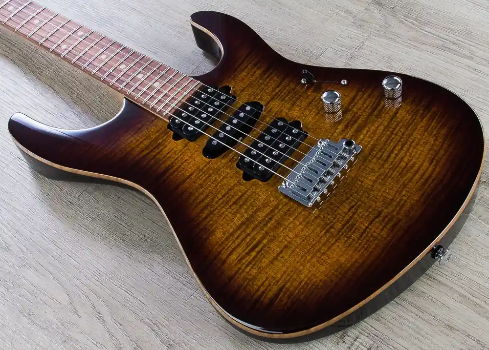 Suhr Modern Pro Electric Guitar, Pau Ferro Fingerboard, Flamed Maple Top, 510 Gotoh Bridge, HSH - Bengal Burst Affordable