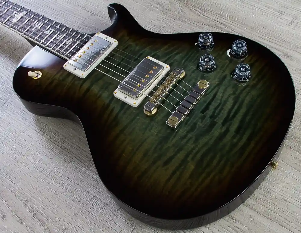 PRS Paul Reed Smith Singlecut 594 Electric Guitar, Pattern Vintage, 10 Top, Hard Case - Trampas Green / Tobacco Wrap Get Yours