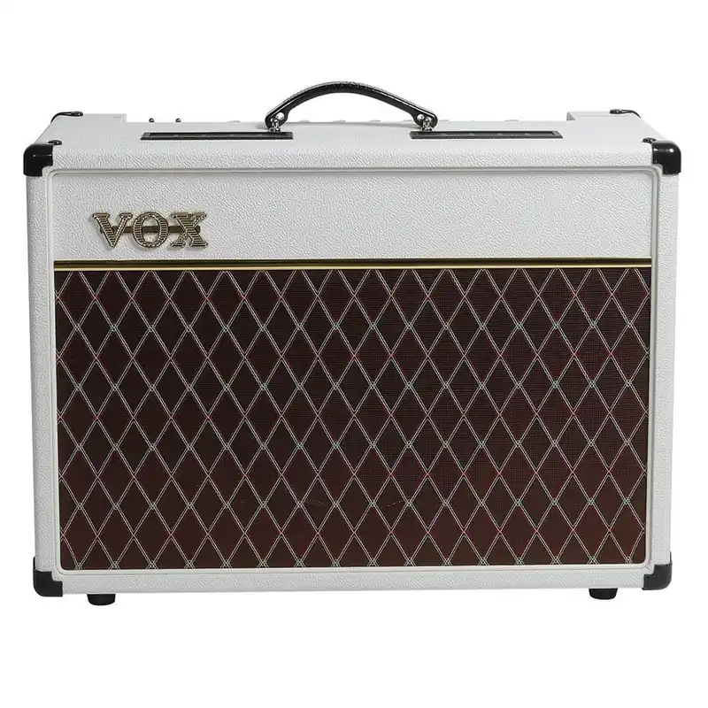 Price Cut Vox AC15C1 - 15-Watt, 1x12Guitar Combo Amp - Custom Limited White Bronco