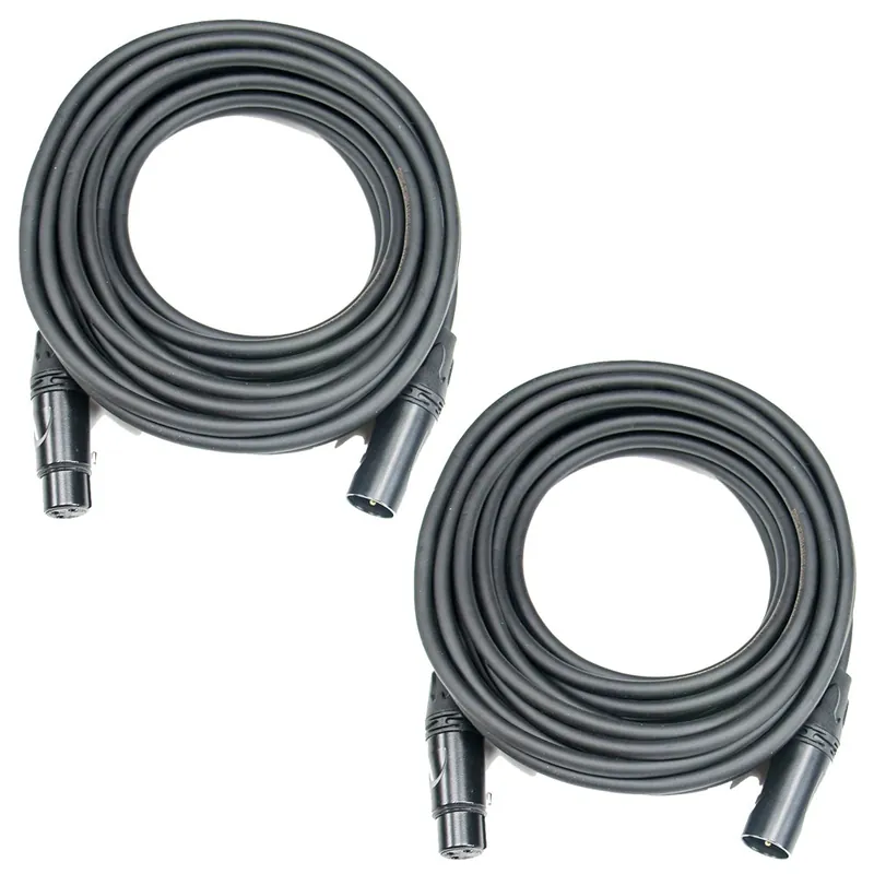 Budget (2-Pack) OSP SuperFlex Gold SFM-25 Premium Microphone Cables, 25 ft