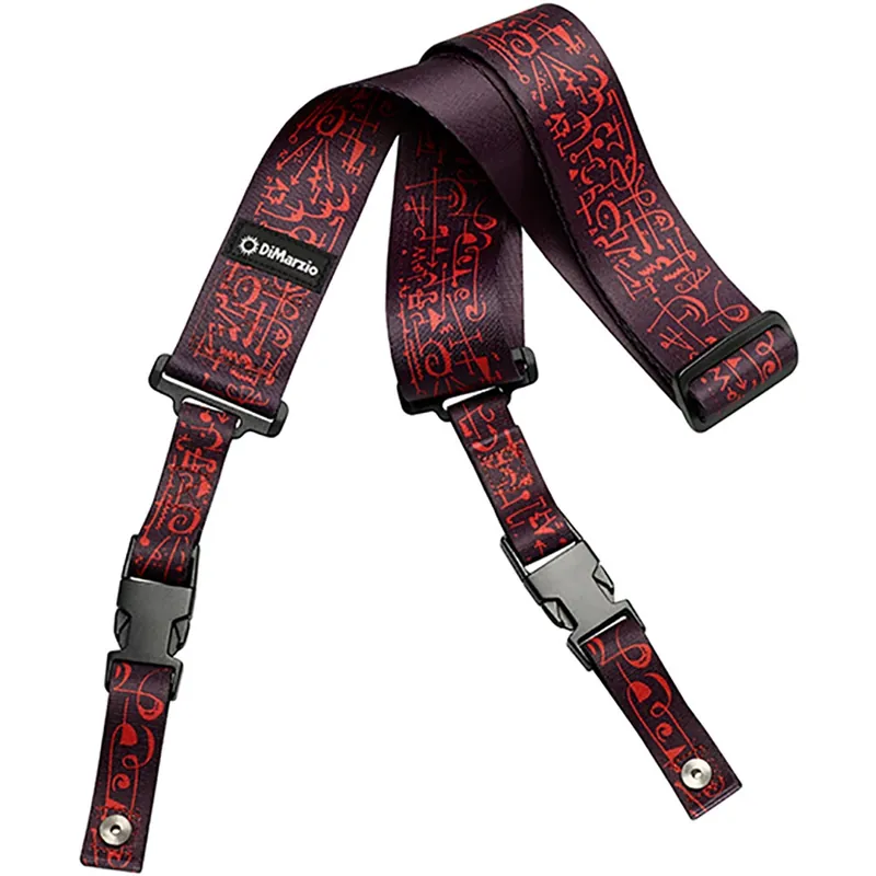 Trusted Brand DiMarzio DD2243 Steve Vai ClipLock Quick Release Guitar Strap, 2Width - Art Strap, Black