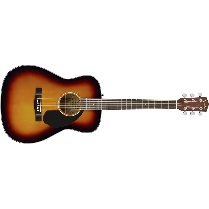 Fender CC-60S Acoustic Guitar, Rosewood Fingerboard - 3-Tone Sunburst Best Choice