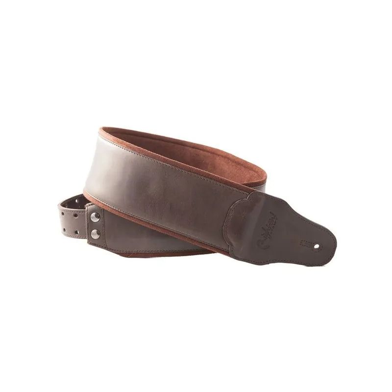 RightOn! Straps Bassman Guitar and Bass Strap - Smooth Brown Limited Edition