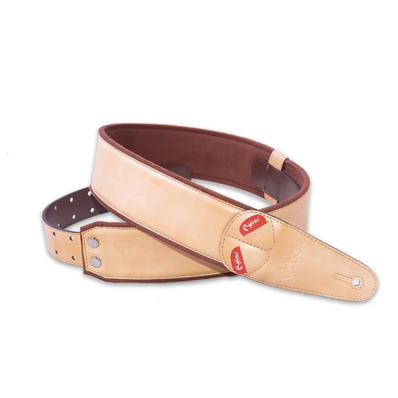 Handmade RightOn! Straps Mojo Guitar and Bass Strap - Charm Beige