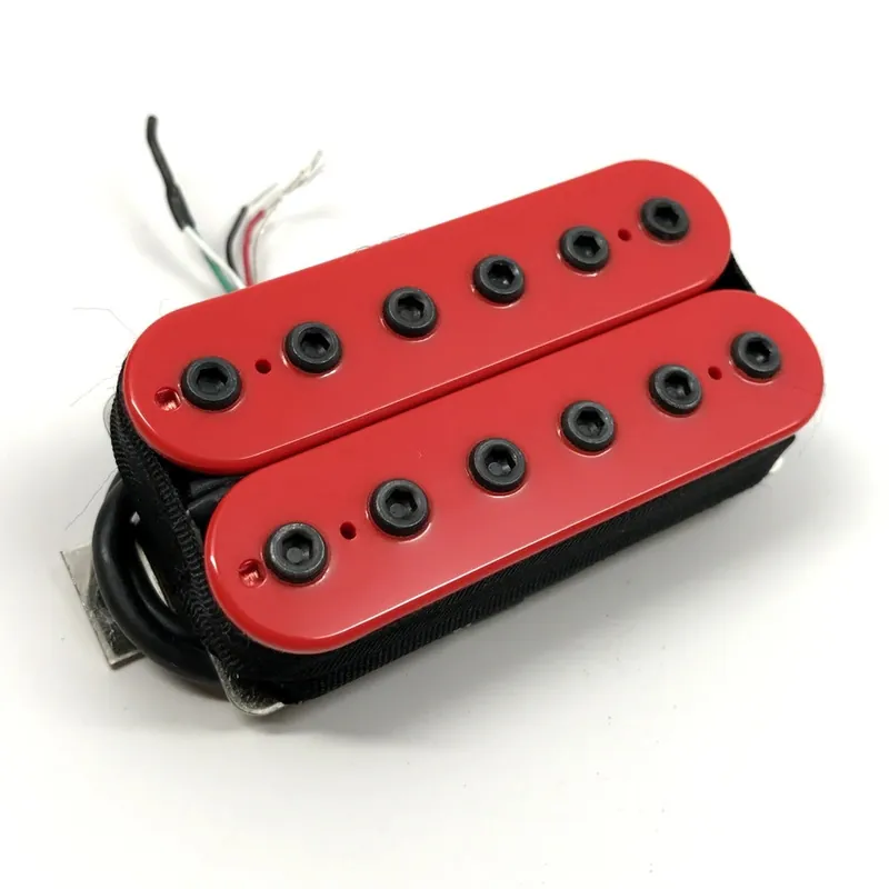 Bare Knuckle Aftermath 6-String Open Humbucker, Bridge Position, 53mm, Short Leg, Red Bobbins, Black Bolts Trusted Brand