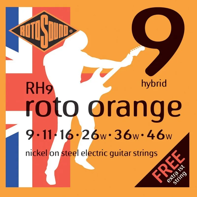 Same Day Shipping Rotosound RH9 Nickel Hybrid Electric Guitar Strings (9-46)