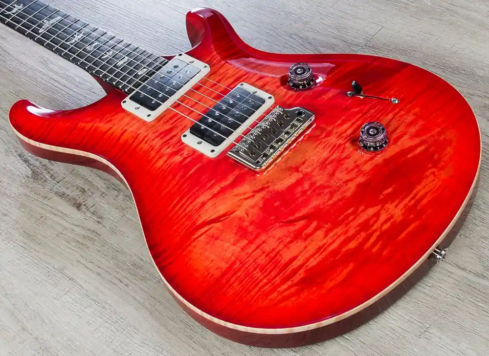 PRS Paul Reed Smith Custom 24 10-Top Guitar, Blood Orange, Pattern Thin Neck, One Piece Top Best Price