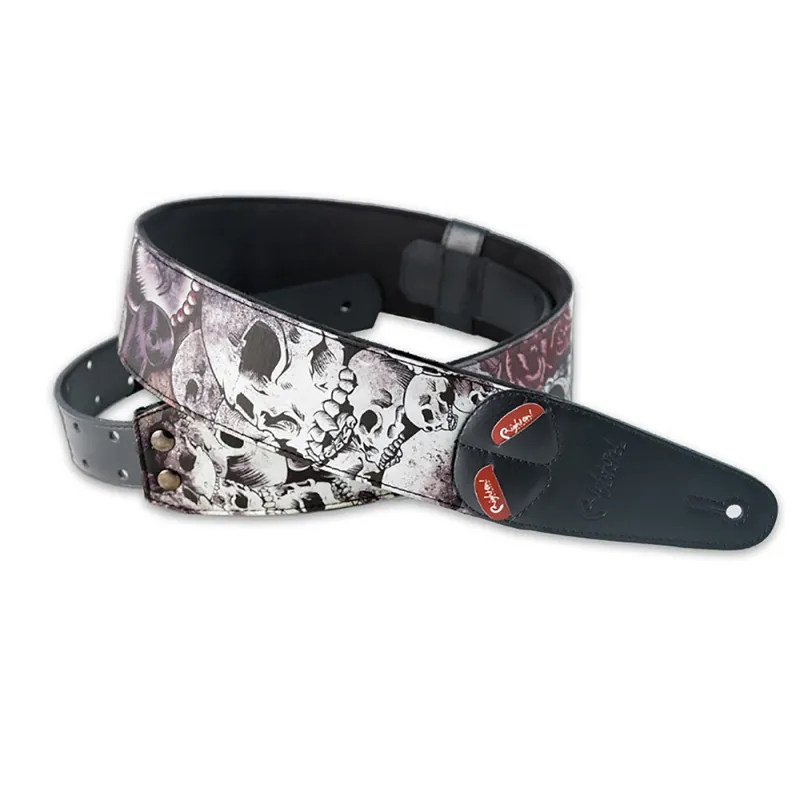 RightOn! Straps Mojo Guitar and Bass Strap - Death's Touch Unic Flash Sale