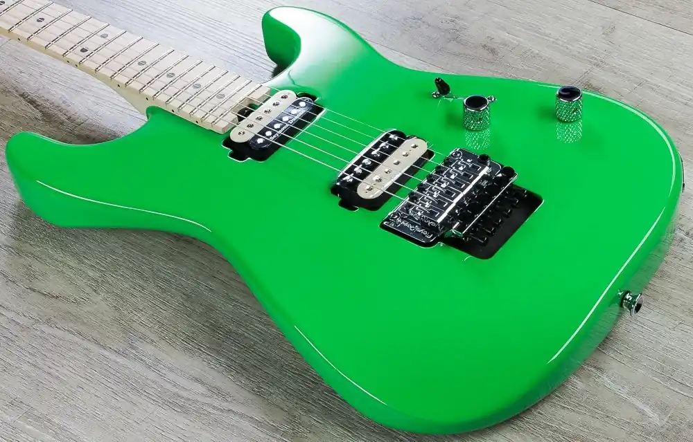Editor’s Pick Charvel Pro Mod San Dimas Style 1, HH Pickups, Floyd Rose Bridge, Electric Guitar - Slime Green
