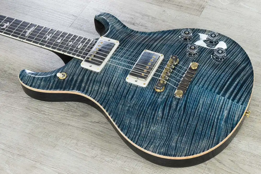 PRS Paul Reed Smith McCarty 594 Electric Guitar, Flame Maple 10-Top, Pattern Vintage, Hard Case - Faded Whale Blue Don’t Miss Out