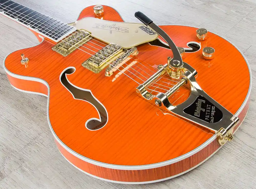 Gretsch G6620TFM Players Edition Nashville Center Block Electric Guitar with Bigsby Tailpiece - Orange Stain Get Yours