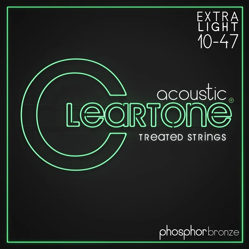 Cleartone 7410 Acoustic Guitar Strings, Phosphor Bronze, Coated, Extra Light (10-47) Cheap