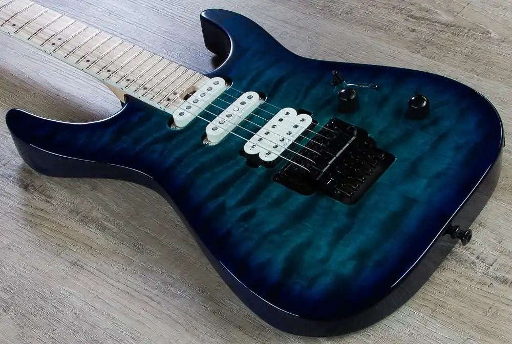 Buy Today Jackson Pro Series Dinky DK3QM Electric Guitar, Quilt Maple Top - Chlorine Burst