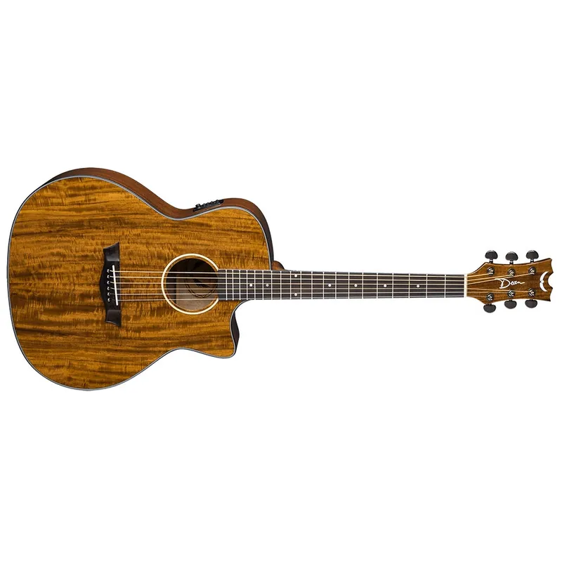 Best Seller Dean AXS Exotic Cutaway Acoustic-Electric Guitar - Koa Top