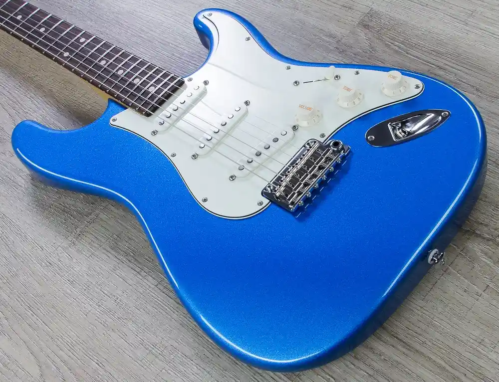 Suhr Classic Pro Electric Guitar, Indian Rosewood Fingerboard, SSS, SSCII - Lake Placid Blue Flash Sale