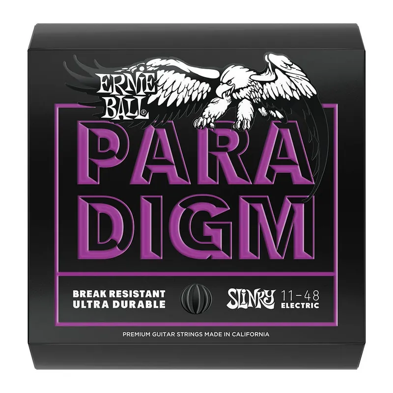 Ernie Ball 2020 Paradigm Electric Guitar Strings, Power Slinky (11-48) Fan Favorite