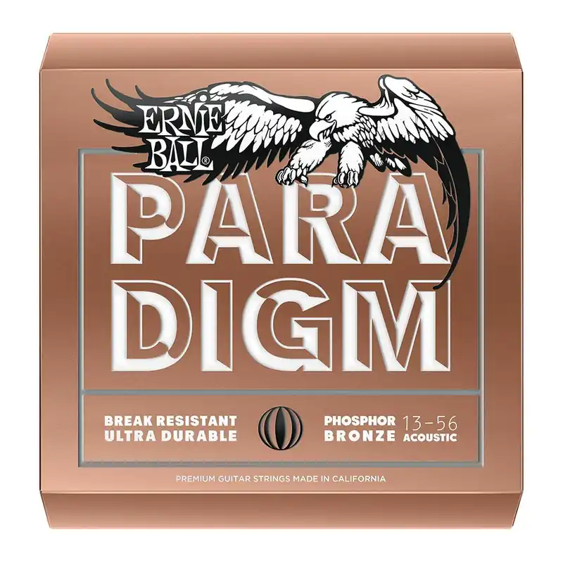 In Demand Ernie Ball 2074 Paradigm Phosphor Bronze Acoustic Guitar Strings, Medium (13-56)
