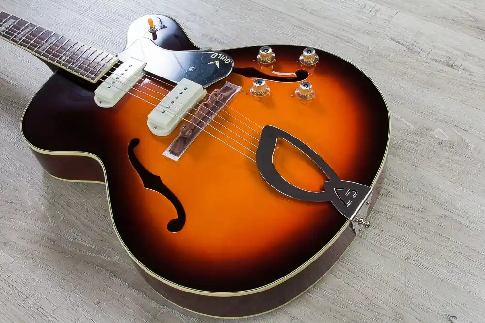 Exclusive Offer Guild X-175 Manhattan Hollowbody Archtop Electric Guitar, Rosewood Fingerboard, Hardshell Case - Antique Burst