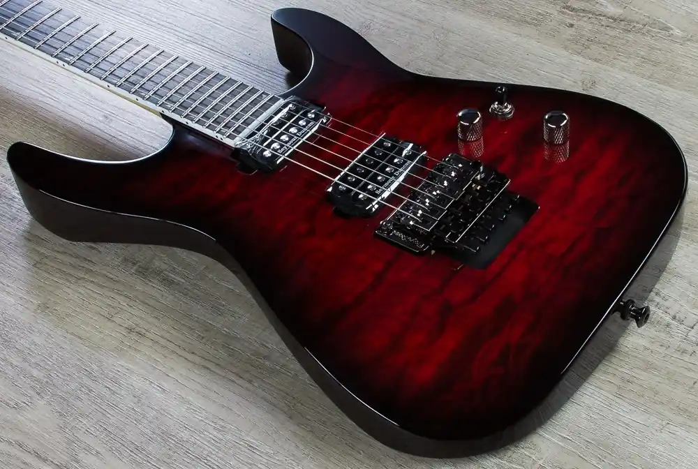Special Offer Jackson Pro Series Soloist SL2Q MAH Electric Guitar, Ebony Fingerboard - Trans Magenta Burst