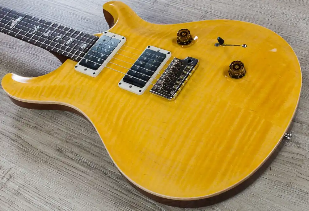 High Quality PRS Paul Reed Smith Custom 24 Electric Guitar, Pattern Thin, Hard Case - Honey