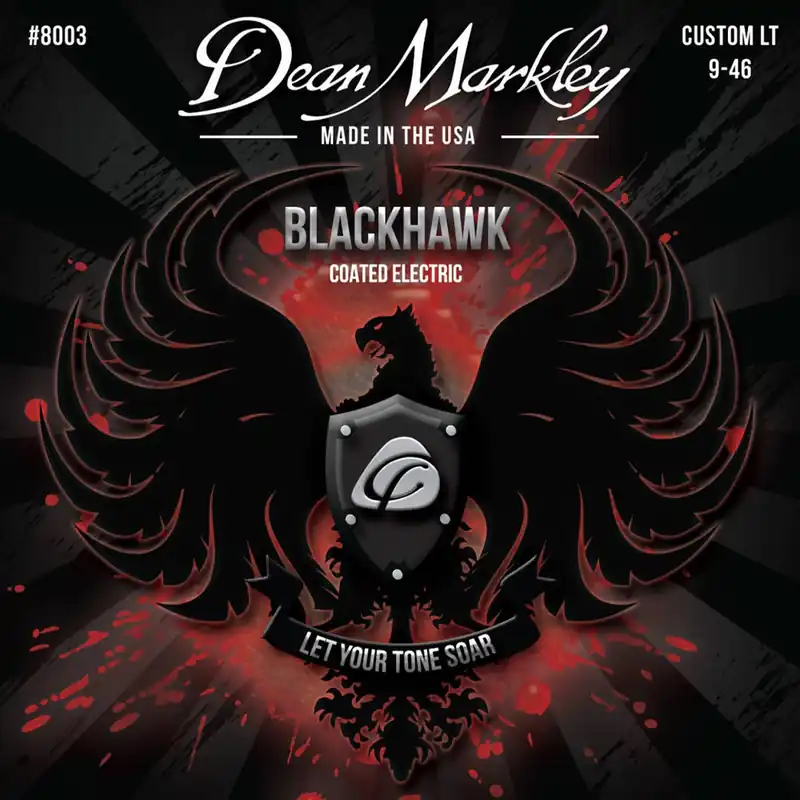Dean Markley Blackhawk Series Coated Electric Strings, Custom Light (9-46) Certified