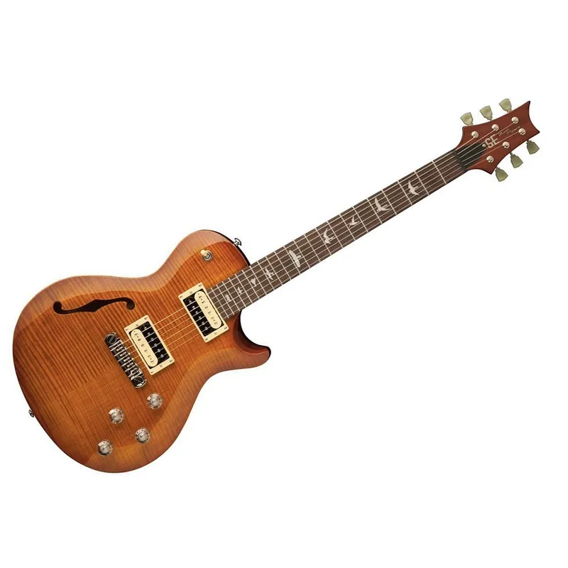 Cheap PRS Paul Reed Smith SE Zach Myers Semi-Hollow Electric Guitar with Gig Bag - Vintage Sunburst