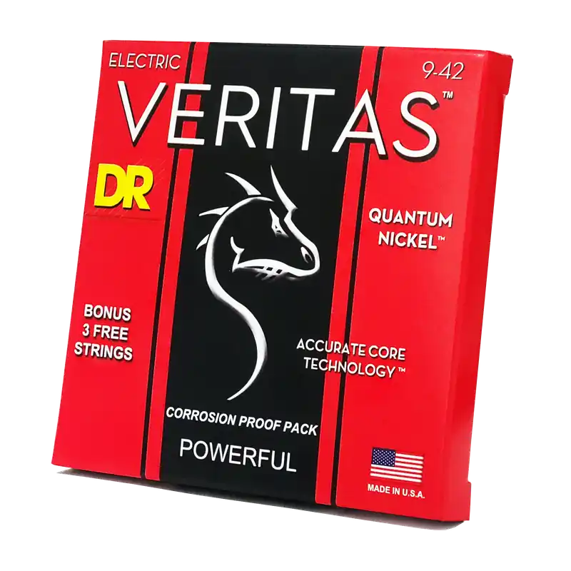 DR Strings Veritas Coated Core Technology Electric Guitar Strings: Light 9-42 Instant Buy