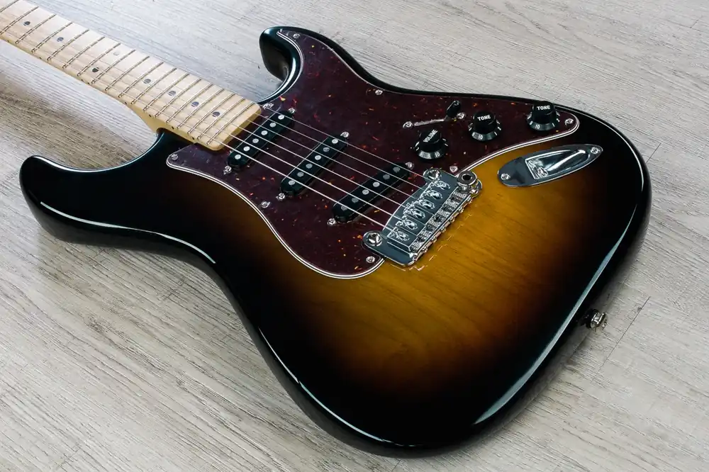 G&L USA Legacy Electric Guitar Maple Neck and Fretboard with Black Single Coils and Case - 3-Tone Sunburst Finish Luxury