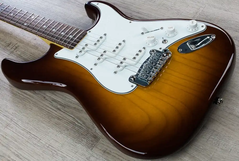 Authentic G&L USA Comanche Empress Electric Guitar Maple Neck and Rosewood Fretboard with Case - Old School Tobacco Sunburst Finish