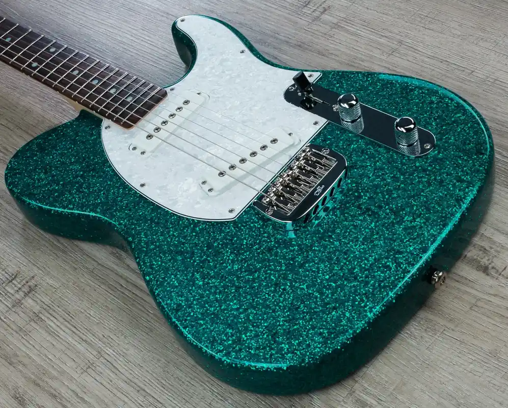Price Drop G&L USA ASAT Special Electric Guitar, Rosewood Fingerboard, Hard Case - Turquoise Flake Finish