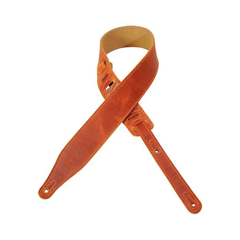 Order Now Levy's M17CC-RST 2 1/2Designer Leather Guitar Strap - Rust