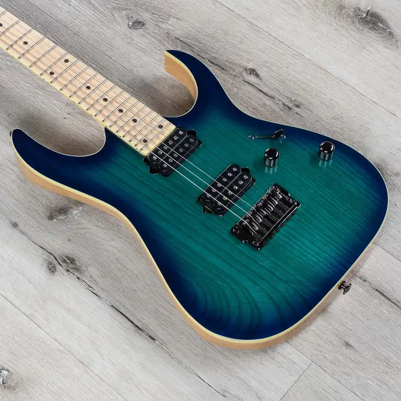 Ibanez RG652AHMFX NGB RG Prestige Electric Guitar, Maple Fingerboard, Hard Case - Nebula Green Burst Low Price