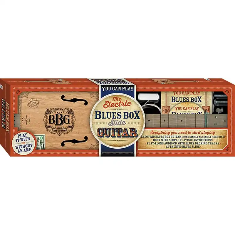 Hinkler Electric Blues Box Slide Guitar Kit (Includes Book & CD) Warranty Included