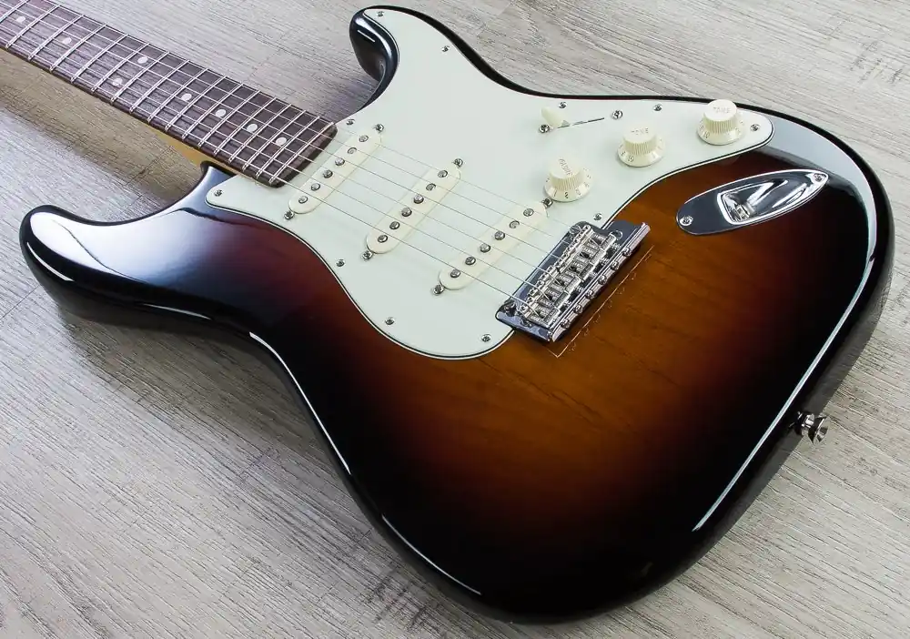 Fender American Pro Stratocaster Electric Guitar, Rosewood Fingerboard, Hard Case - 3-Color Sunburst Shop Now