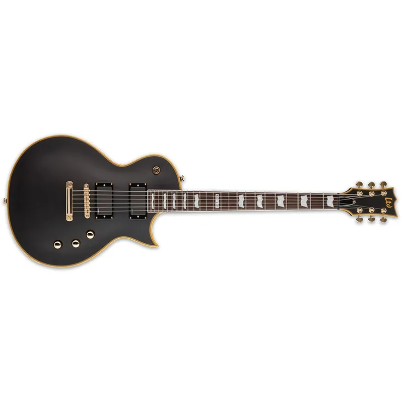 ESP LTD EC-401 Electric Guitar, EMG Humbucking Pickups - Vintage Black Exclusive