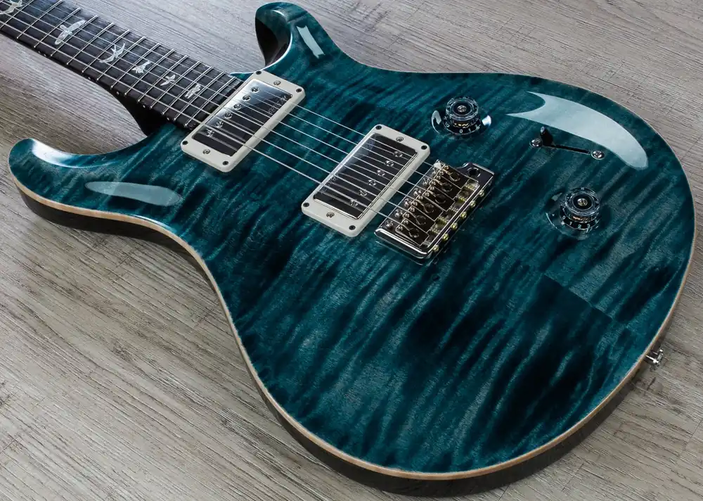 PRS Paul Reed Smith Custom 22 Electric Guitar, Pattern Thin, Hard Case - Faded Whale Blue Today Only