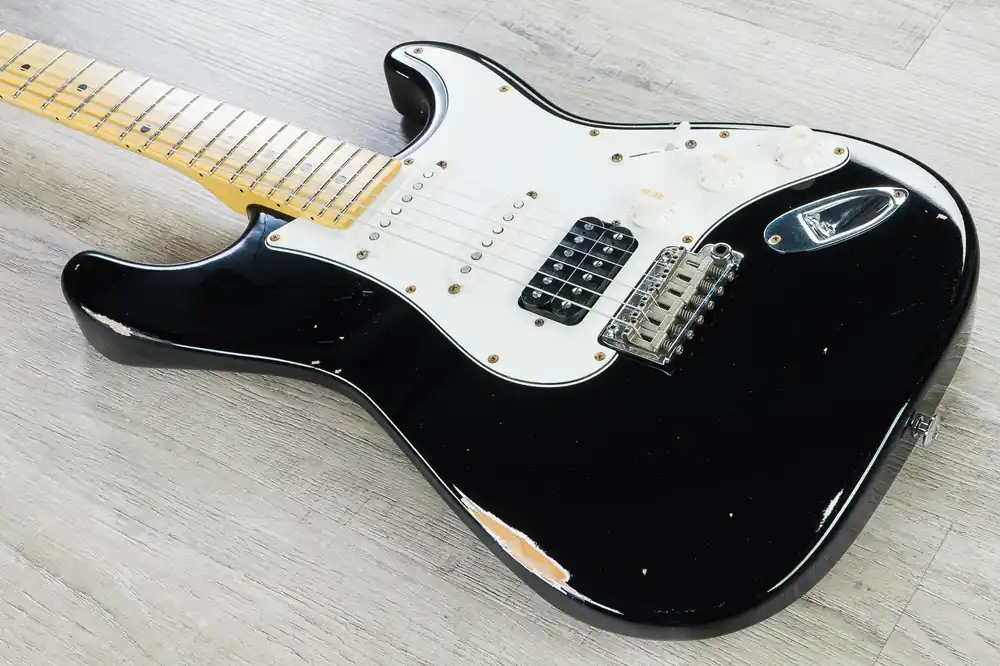 Suhr Classic Antique HSS Electric Guitar, Black, Tinted Maple Fretboard, SSCII Noise Reduction Express Delivery