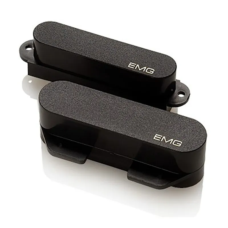 Handmade EMG T Set Active Single-Coil Guitar Pickup Set for Telecaster, Black