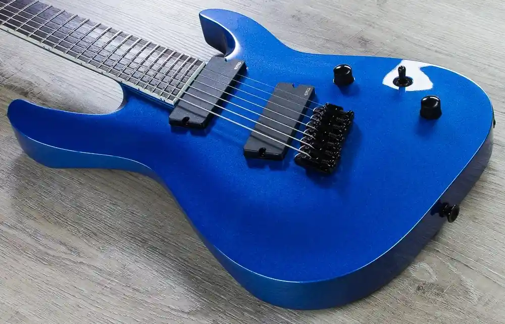 Jackson X Series Soloist Archtop SLAT7 FF Electric Guitar - Metallic Blue Exclusive Offer