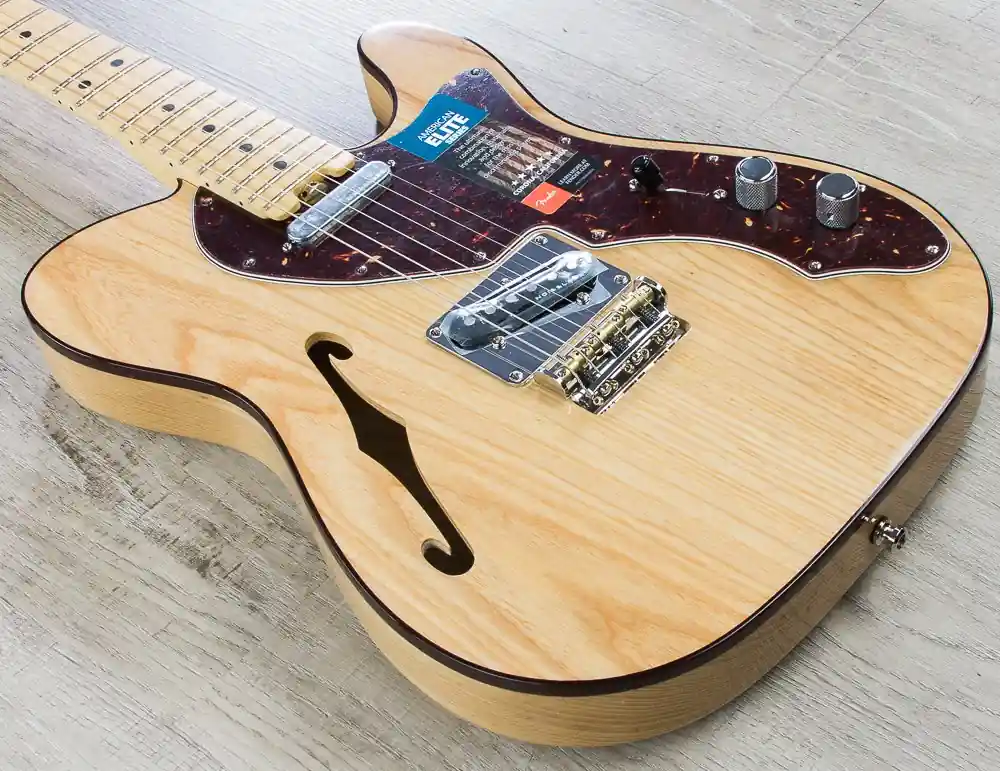 Fender American Elite Telecaster Thinline Electric Guitar with Hard Case - Natural Limited Offer