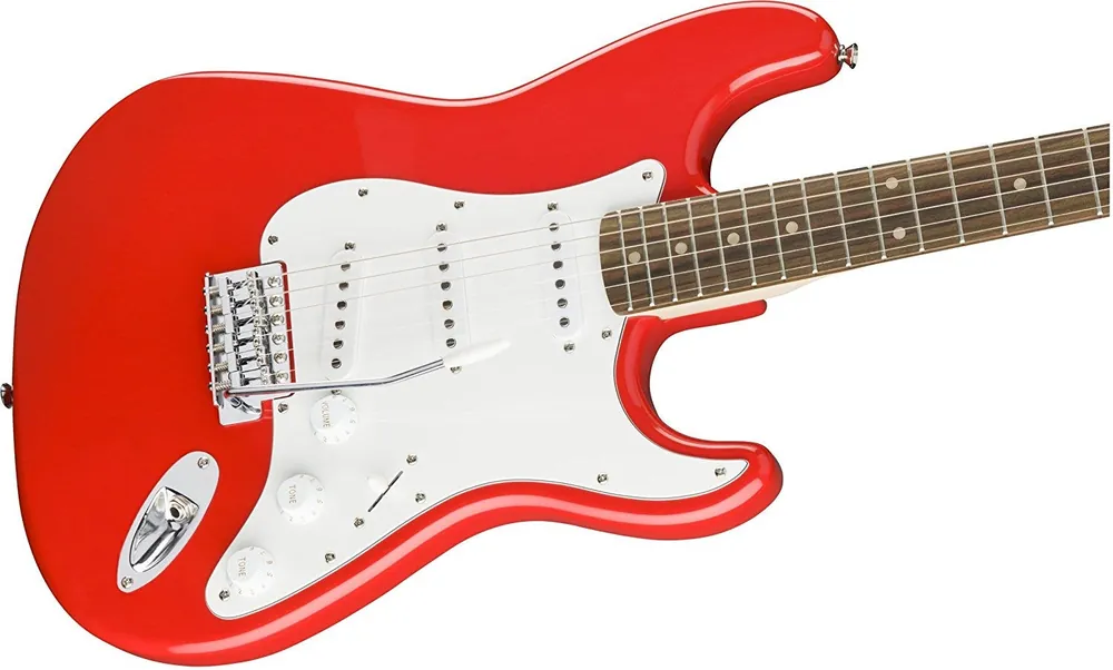 Fresh Stock Squier Affinity Stratocaster Electric Guitar, Rosewood Fingerboard - Race Red
