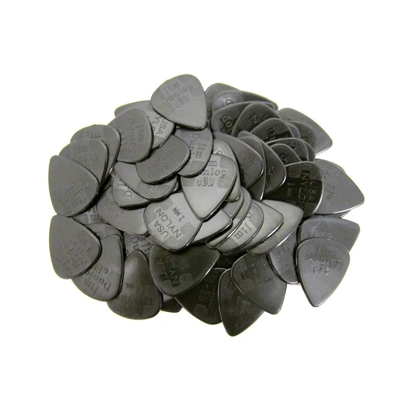 72-Pack of Jim Dunlop 44R1.0 Nylon Standard, Black, 1.0mm Guitar Picks Hassle-Free Returns