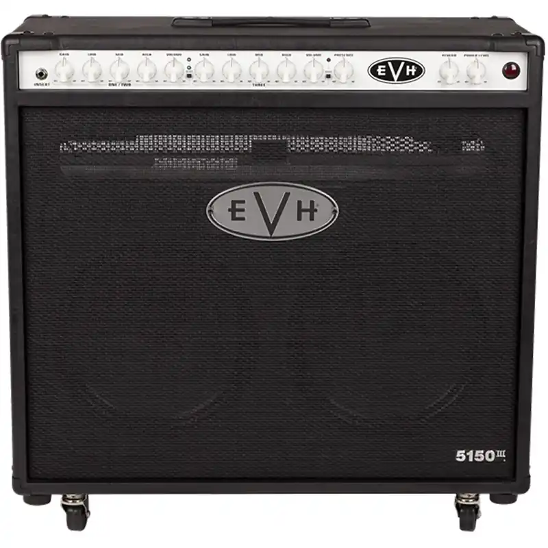 EVH Eddie Van Halen 5150 III 50-Watt 2x12All-Tube Guitar Combo Amp, 120V - Black Luxury