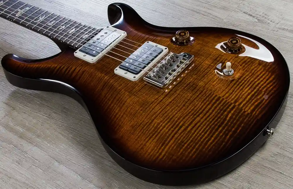 PRS Paul Reed Smith Custom 24 Electric Guitar Pattern Thin Neck with Hard Case - Black Gold Wrap (2016) Hot Deal