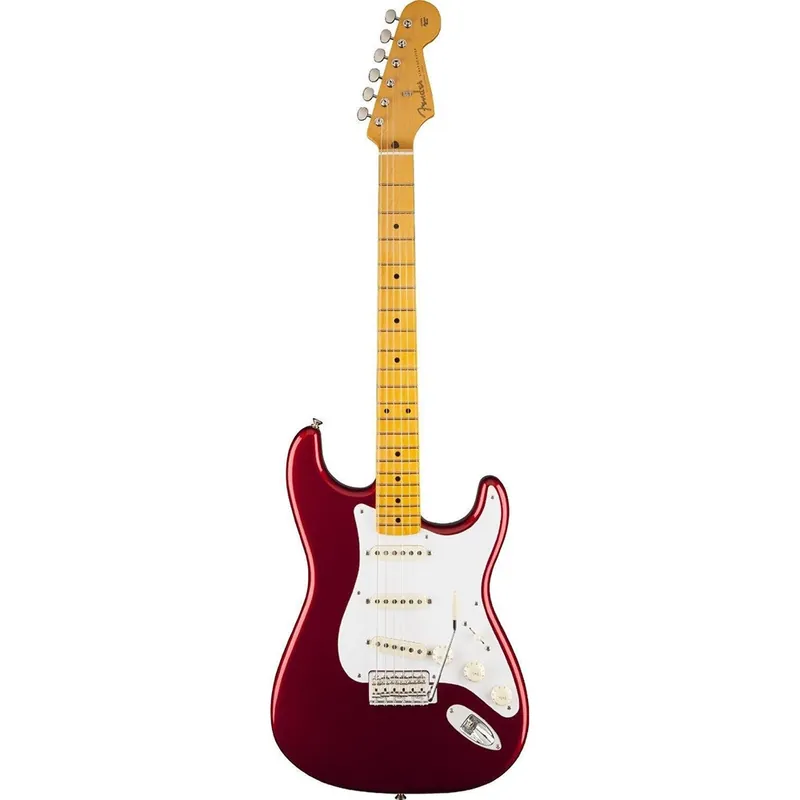 Trending Fender Classic Series 50's Stratocaster Electric Guitar, Maple Fingerboard - Candy Apple Red