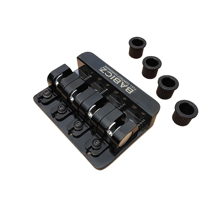 Babicz Full Contact Hardware 4-String String Through Bass Bridge - Black Free Returns