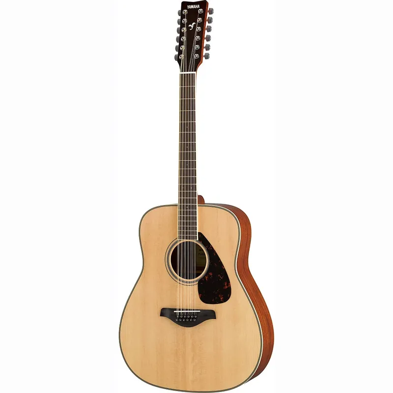 Yamaha FG820-12 12-String Solid Spruce Top Folk Acoustic Guitar - Natural Super Sale